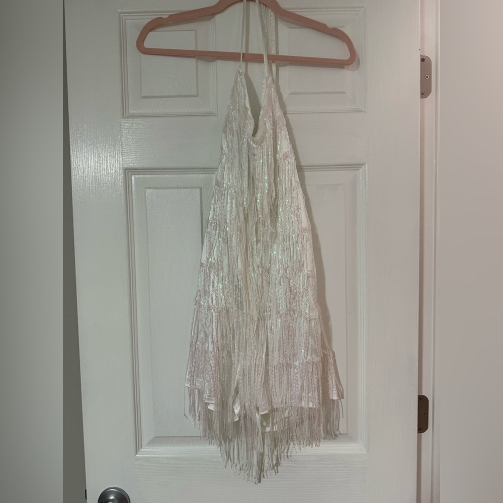 Sequin Fringe Romper - Picture 4 of 7